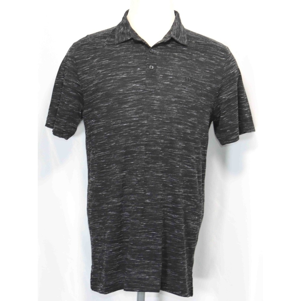 Travis Mathew Flying Tortilla Black Golf Performance Polo Shirt Mens Size XL